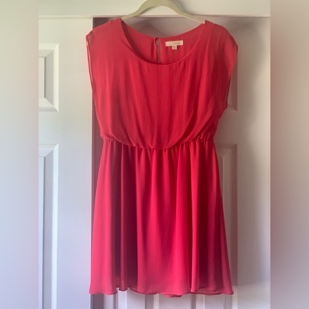 Fun and flirt coral dress